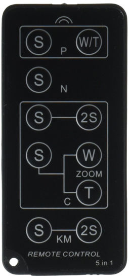 Picture of Bower RCUNI Universal Remote Control for Canon, Nikon, Sony, Pentax, Panasonic, Olympus DSLRs (Black)