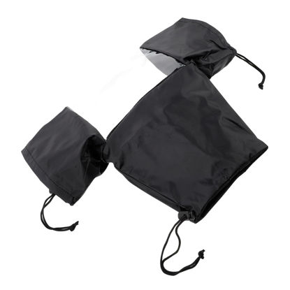 Picture of HOMOCONO Camera Rain Cover Dustproof Rain Cover Cameras Rain Cover for SLR Camera Digital Camera Mirrorless Cameras Camera Rain Gear DSLR Cameras Rain Cover Mirror Camera PPE Black