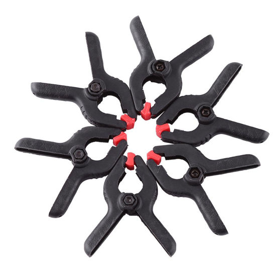 Picture of Backdrop Spring Clamps, 6Pcs Muslin Clamp Backdrop Clips Clamp for Background Muslin, Canvas, Paper, Chromakey Screen, Heavy Duty Clip, Photo Studio