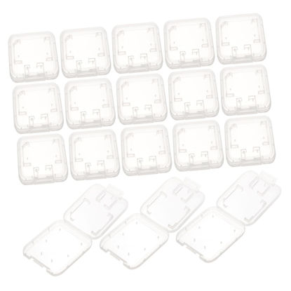 Picture of 24pcs Memory Card Storage Box Plastic Card Case Memory Card Holder Memory Card Case
