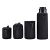 Picture of Asixx Camera Lens Bag, Camera Lens Case, 4pcs Nylon Material Camera Lens Storage Bag or DSLR Camera Drawstring Lens Pouch Bag, Black
