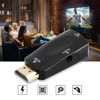 Picture of HD 1080P VGA Converter Adapter, Female to Female with 3.5mm Audio Output Cable for Laptops, Mobile Phones, DVDs, Tablets, Digital Set-Top Boxes(Black)