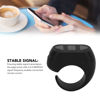 Picture of Bluetooth Remote Control Page Turner, Phone Remote Control Ring, Click Like Selfie Device for Phone Novel Watch TV Turn Page Remote Controller for iOS, for Android (Black)
