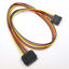 Picture of 24 inch SATA 15-Pin Male to Female Power Extension Cable