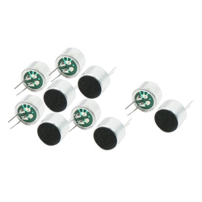 Picture of uxcell 10 Pcs 9.7mm x 7mm 2 Pin MIC Electret Condenser Microphone