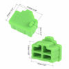 Picture of uxcell 20pcs RJ45 Silicone Protectors Ethernet Hub Port Anti Dust Cap Cover, Green