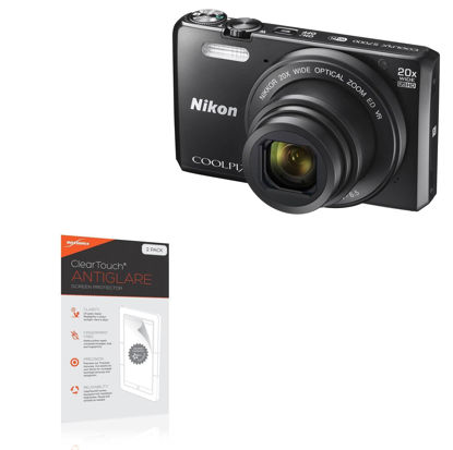 Picture of BoxWave Screen Protector Compatible with Nikon Coolpix S7000 - ClearTouch Anti-Glare (2-Pack), Anti-Fingerprint Matte Film Skin