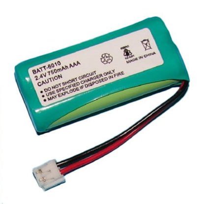 Picture of GE 5-2840 Cordless Phone Battery Ni-MH, 2.4 Volt, 800mAh - Ultra Hi-Capacity - Replacement for G.E. 5-2762/2770 Rechargeable Battery