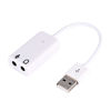 Picture of HERCHR USB Sound Card Audio Adapter, 7.1 USB to Audio Jack Adapter for PC Laptops Desktops, Plug and Play No Drivers Needed USB Audio Adapter Headphone Microphone USB External Stereo Sound Adapter