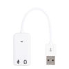 Picture of HERCHR USB Sound Card Audio Adapter, 7.1 USB to Audio Jack Adapter for PC Laptops Desktops, Plug and Play No Drivers Needed USB Audio Adapter Headphone Microphone USB External Stereo Sound Adapter