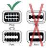 Picture of Mini-DVI to VGA Female Monitor Cable Adapter
