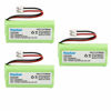 Picture of Kastar 3-PACK AAAX2 2.4V EH 1000mAh Ni-MH Rechargeable Battery for BT184342 BT284342 BT18433 BT28433 BT-1011 BT-1022 BT-1031 Vtech CS6229 DS6301 Uniden Wxi3077 ECT4066 DECT4096 Motorola Cordless phone