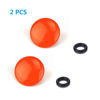 Picture of LXH 2 Pack Orange Convex Metal Soft Release Button Finger Touch Fits Any Standard Threaed Release for Fujifilm X-PRO2, XPRO-1,X100F, X100T, X100, X100S, X10, X20, X30, X-E1, X-E2,X-E2S, STX-2, X-T10