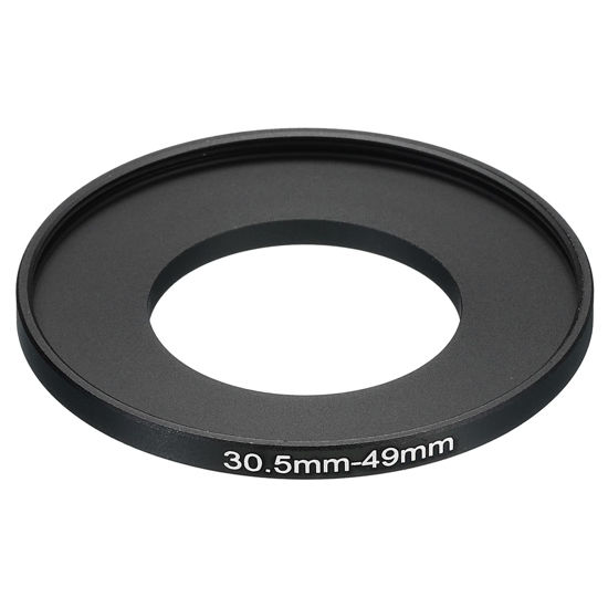Picture of PATIKIL 30.5mm-49mm Metal Step Up Ring, Camera Lens Filter Adapter Ring Aluminum Filter Adapter Ring for Camera Lenses Hood, Black