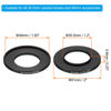 Picture of PATIKIL 30.5mm-49mm Metal Step Up Ring, Camera Lens Filter Adapter Ring Aluminum Filter Adapter Ring for Camera Lenses Hood, Black
