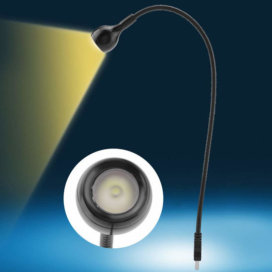 Picture of Gooseneck Computer Light, 1W Long Flexible Neck Portable USB LED Table Light Desk Lamp,Home Office Lamps with USB Charging Port for Laptop Desktop PC (04)