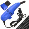 Picture of Handheld Vacuum Cleaner Keyboard Vacuum Cleaner Portable Mini Desktop Vacuum Long Lasting Handheld Vacuum Cleaner with USB Cord, Nozzle ＆ Brush, Mini Vacuum Cleaner for Cleaning Laptop Dust