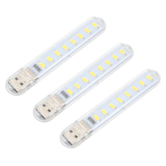 Picture of Uonlytech 3 Pcs Led USB Laptop Light USB Keychain Lights Mini Reading Lamp Power Bank USB Light Party Light Decor Led Light for Laptop Small Laptop Night Light Props Portable Plastic