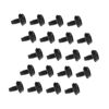 Picture of Hemobllo 100 Pcs Pci Pci Screw Computer Case Thumb Screws Computers PC Mounting Screw Pci Slot Screw Power Supply Screw PSU Fastener Chassis Hot Dip Galvanized Black Power PC Computer Part