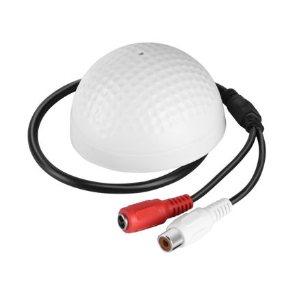 Picture of eboxer-1 HiFi Audio Microphone Pickup CCTV Microphone, Clear Voice, Low Noise, High Fidelity, 150m Wide Range, HiFi Audio Sound Monitor Pickup Mic for CCTV/IP Camera/NVR/DVR Surveillance System