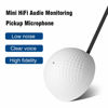 Picture of eboxer-1 HiFi Audio Microphone Pickup CCTV Microphone, Clear Voice, Low Noise, High Fidelity, 150m Wide Range, HiFi Audio Sound Monitor Pickup Mic for CCTV/IP Camera/NVR/DVR Surveillance System