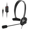 Picture of caralin USB Headset with Microphone Single-Sided Computer Headphone Lightweight Call Center Headset for PC/Laptop/Computer Abs, Black