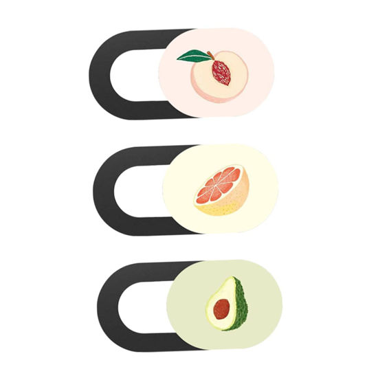 Picture of jojofuny 3pcs Lens Privacy Sticker Covers Sticker asb Slider Protector Laptop Phone Camera Video Camera Personality Cover Notebook Protection Cap Computer Camera Camera Cover