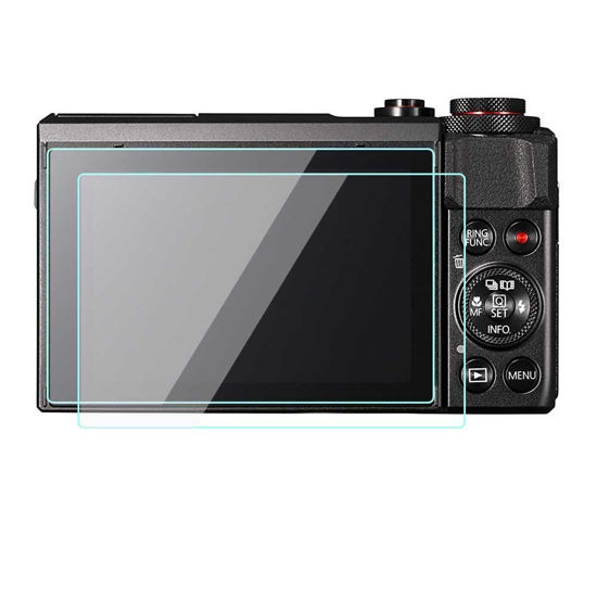 Picture of 2 Pack Canon PowerShot G7 X Mark II G9 X Camera Screen Protector Tempered Glass for Canon PowerShot G7 X Mark II G9 X Digital SLR Camera