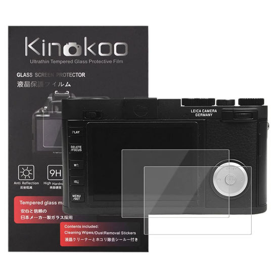 Picture of kinokoo Tempered Glass Film for Leica X Vario Crystal Clear Film Leica X Vario Screen Protector Bubble-free/Anti-scratch(2 pack)