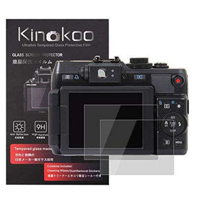 Picture of kinokoo Screen Protector for Olympus Tough TG-7/TG-6/TG-5/TG-4/TG-3 Camera - 0.25mm 9H Hardness Olympus Tough TG-7 6 5 4 3 Tempered Glass Film Crystal Clear- Bubble-Free/Anti-Scratch(2 Pack)