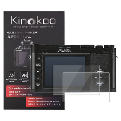 Picture of kinokoo Tempered Glass Film for Leica X Crystal Clear Film Leica X Screen Protector Bubble-Free/Anti-Scratch(2 Pack)