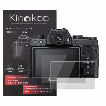 Picture of kinokoo Tempered Glass Film for fuji X-T100 Crystal Clear Film FUJIFILM XT100 Screen Protector Bubble-free/Anti-scratch(2 pack)