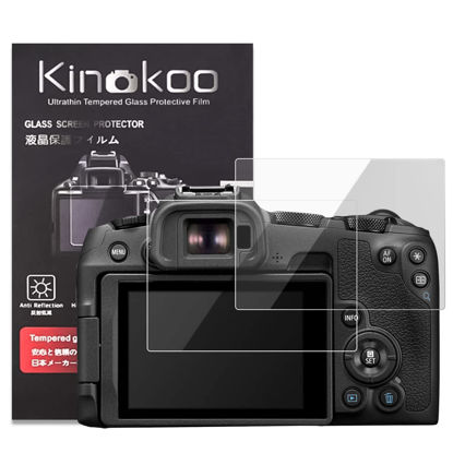 Picture of kinokoo EOS R50 R8 Screen Protector, 0.25mm 9H Hardness Tempered Glass Film for Canon EOS R8/EOSR8/EOS R50/EOSR50 Digital Camera - Bubble-free/Anti-scratch(2 pack)