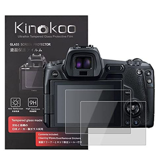 Picture of kinokoo Tempered Glass Film for Canon EOS R Crystal Clear Film Canon EOS R Screen Protector Bubble-Free/Anti-Scratch(2 Pack)