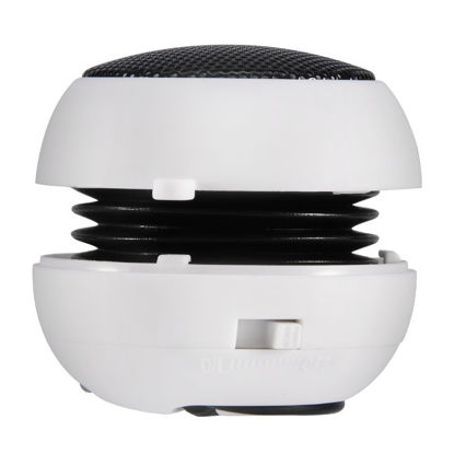 Picture of Limouyin Mini Portable Speaker, Mobile Phone Speaker with 3.5mm Aux Audio Input Rechargeable Travel Speaker for Laptop,Computer, Cell Phone,Tablet PC,MP3 etc. (White)