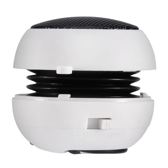Picture of Limouyin Mini Portable Speaker, Mobile Phone Speaker with 3.5mm Aux Audio Input Rechargeable Travel Speaker for Laptop,Computer, Cell Phone,Tablet PC,MP3 etc. (White)