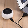 Picture of Limouyin Mini Portable Speaker, Mobile Phone Speaker with 3.5mm Aux Audio Input Rechargeable Travel Speaker for Laptop,Computer, Cell Phone,Tablet PC,MP3 etc. (White)