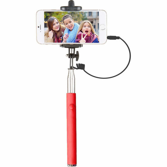 Picture of Vivitar VIV-TR-375-RED Selfie with Folding Clamp, Red