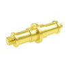 Picture of Foto&Tech Gold Plated 1/4" Male to 3/8" Male Threaded Screw Adapter Spigot Stud Flash Light Stand Connector for Camera Flash Holder/Studio Light Stand/Ball Head/Wireless Flash Receiver/Trigger