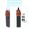 Picture of JINHEZO Camera Strap Real Retro Belt for All DSLR Camera. Polka Dot style Universal SLR Strap, Adjustable Neck Shoulder Camera Sling Strap for Canon, Nikon, Sony, Fujifilm and Digital Camcorder, Black