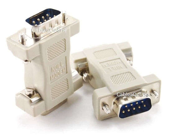 Picture of CablesOnline DB9 Serial Null Modem Male to Male Data Transfer Adapter/Gender Changer, (2-Pack) (AD-N05-2)