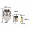 Picture of YOTENKO Pack of 2 N Female Adapter Crimp Plug RF Connector for LMR300 RG6 50-5 Cable