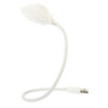 Picture of Housoutil USB Flying Saucer Light Computer Keyboard Light Computer Desk Lamp USB Flexible Stick Led Studying Table Lamp USB Lamp for Laptop Abs Chargeable Night Light Student White