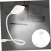 Picture of Housoutil USB Flying Saucer Light Computer Keyboard Light Computer Desk Lamp USB Flexible Stick Led Studying Table Lamp USB Lamp for Laptop Abs Chargeable Night Light Student White