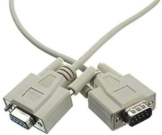 Picture of AYA DB9 (9-Pin) Male to DB9 Female Serial Null Modem Cable 28AWG UL RoHS (6Ft)