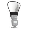 Picture of Andoer Portable Universal Camera Flash Reflector Speedlite Rebound Diffuser Board with Silver and White Reflective Surface Replacement for Nikon Sony Godox Yongnuo Flash in Camera