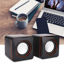 Picture of Fydun Mini Cube USB, Wired Speaker for Desktop Laptop Small Desktop Stereo 3.5mm Jack Speakers PC Computer(Dual Track) (binaural)