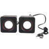 Picture of Fydun Mini Cube USB, Wired Speaker for Desktop Laptop Small Desktop Stereo 3.5mm Jack Speakers PC Computer(Dual Track) (binaural)
