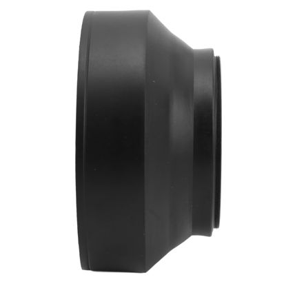 Picture of KUIDAMOS Camera Lens Hood, 3 In1 Lens Hood Shade Collapsible Rubber Metal for Various Brands(62mm)