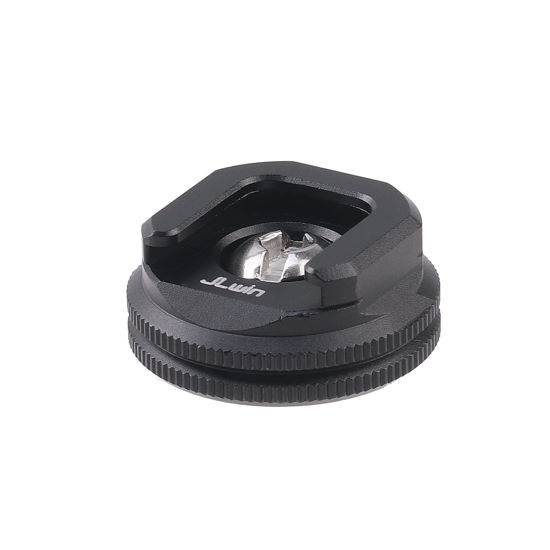 Picture of FocusFoto Cold Shoe Mount Adapter Bracket Base with 1/4"-20 Threaded Screw for Camera Cage Flash Light DSLR Rig